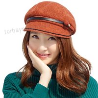 Ladies 100% Wool Felt Newsboy Cap Baker Boy Hat Beret Visor Cloche Hat Fashion Fiddler Cap - B075MC19L2