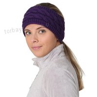 TrailHeads Cable Knit Ponytail Headband- 4 Colors - B06W551G42