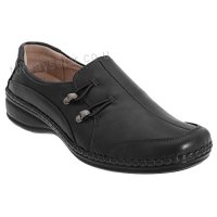 Boulevard Womens/Ladies Elasticated Loop Trim Casual Shoes - B015K3MTYG
