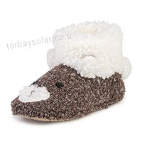 Totes Women’s Novelty Boot Hi-Top Slippers - B06XZ2JN96