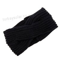 TININNA Women Ladies Winter Crochet Twisted Knitted Headband Hairband Hair Band Headwrap Turban Headwear Ear Head Warmer Deep Blue - B01M3PJLHQ